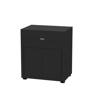 Cabinet With False Drawer, 80 x 55 cm Black