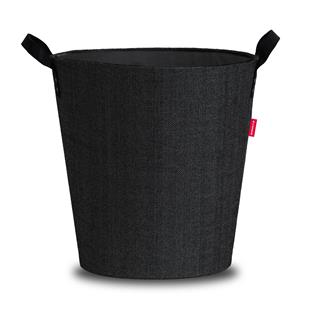 Hout- en pelletmand Dama rond Zwart