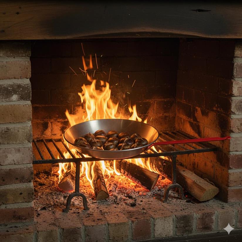 Castagnette met rode handgreep