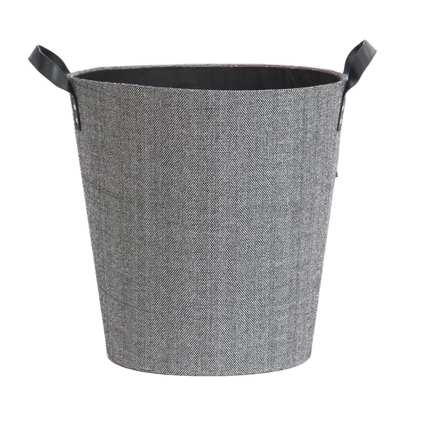 Hout- en pelletmand Dama rond Grijs