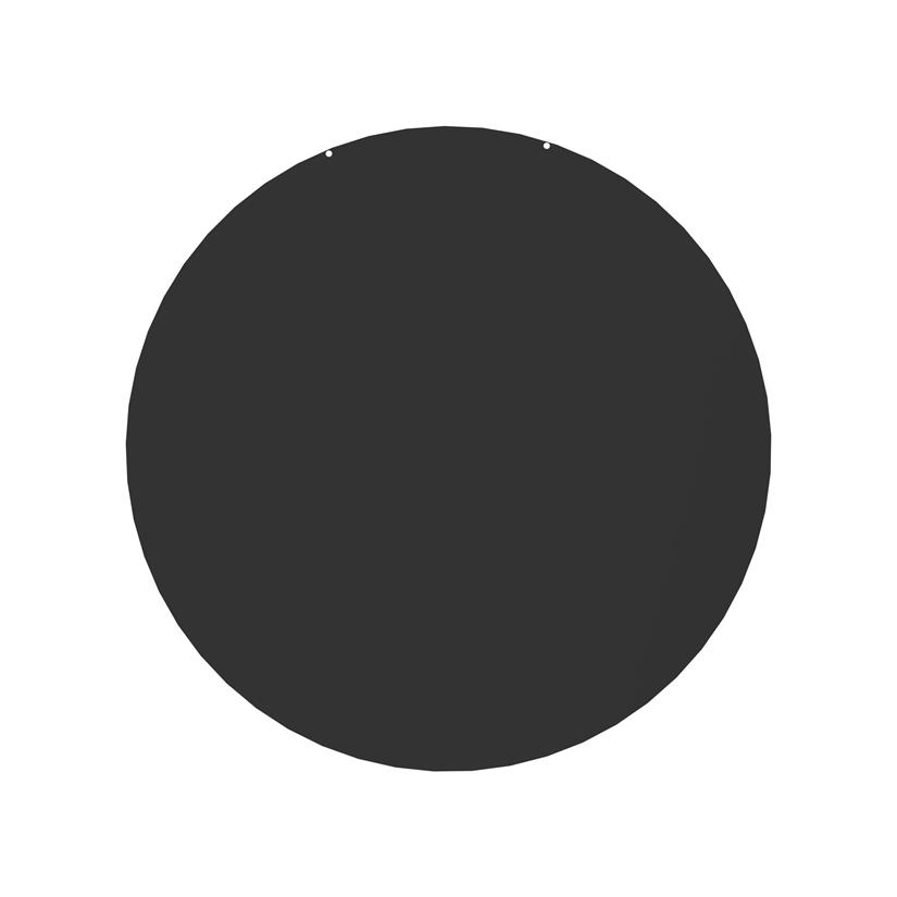 Vloerplaat Rond Zwart D74 cm