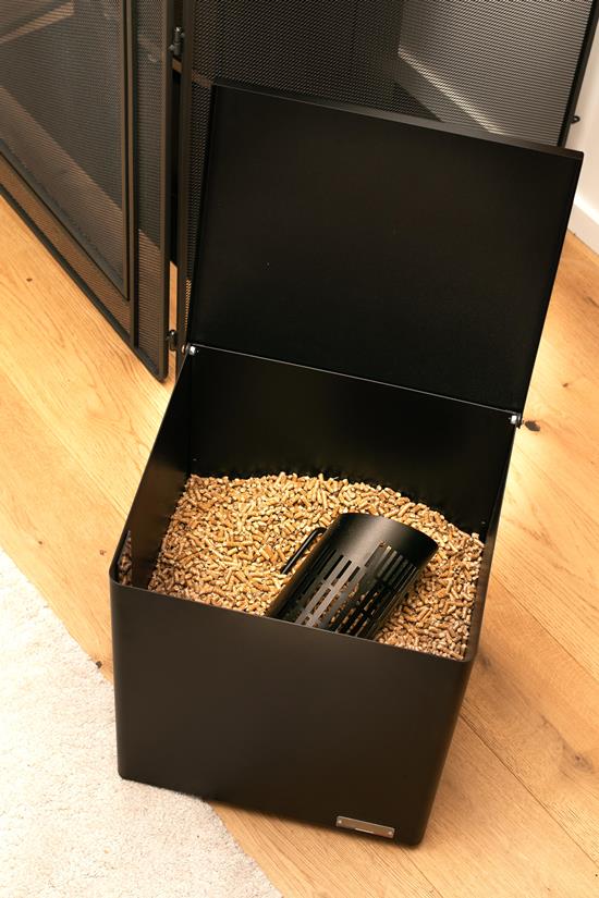 Pelletbox met wieltjes original groot model