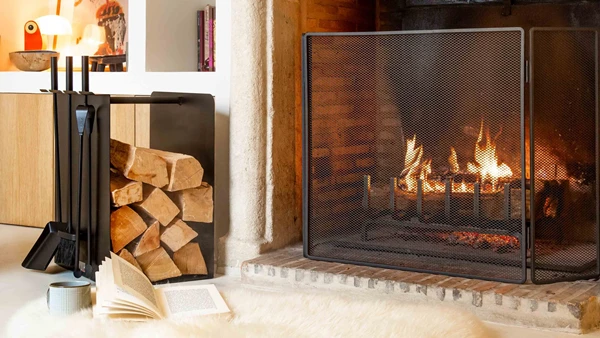 Stalen openhaardschermen