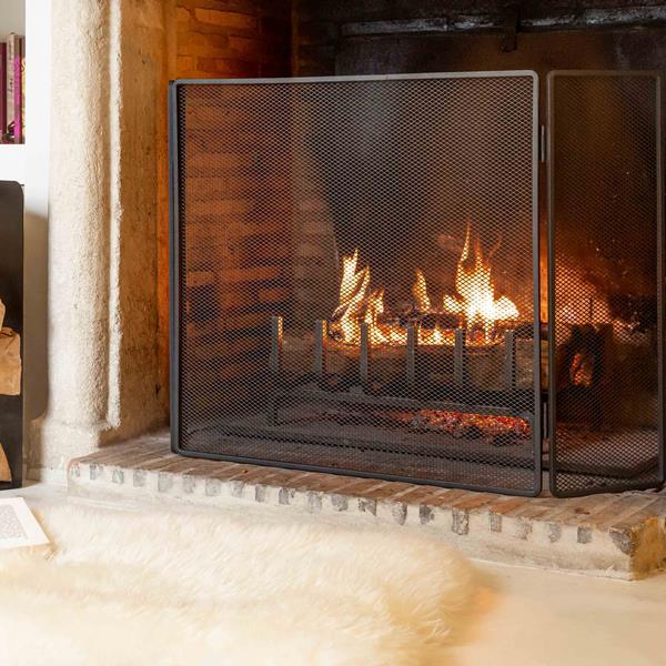 Stalen openhaardschermen